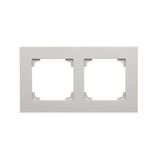 Double frame, matt aluminum