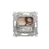 Double intermediate switch with indicator LED light, 10AX, light gray matt