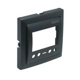 COVER PLATE F/MULTIF CHRONOTHERMOSTAT MAT BK