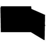 EWK-G34/31 Wall-mounted enclosure EWK complete, IP31, 144 SU, protection class II, HxWxD=650x800x230mm