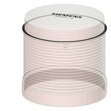 Rotating light element, with integrated LED, clear, 24 V AC/DC, diameter 70 mm