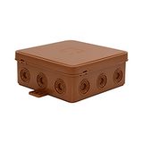 Puszka n/t 100x100x41 IP54 12-wl  V7 brązowa