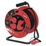 Rubber Extension Cord Reel – 4 sockets, 25m, 2,5mm2