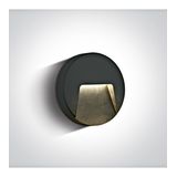 67414/AN/V ANTHRACITE WALL LIGHT 3W CCTV DARK LIGHT IP65