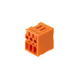 Printed circuit board terminals, 6.35 mm, Number of poles: 4, 90°, Solder pin length (l): 3.5 mm, tinned, Pebble grey, TOP connection, Clamping range, max. : 6 mm², Box