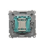 IP two-circuit switch, LED illuminated, (module), 10AX, quick connection, white