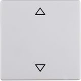 Rocker imprinted arrows symbol, Q.1/Q.3, p. white velvety