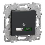 Socket Outlet Unica 2P+E 16A Shuttered White