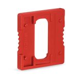 Blind plug for carrier terminal blocks red