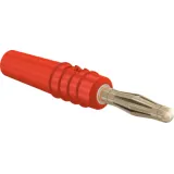 2 mm plug, solder connection, 0.5 mm², red, 22.2618-22