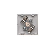 Triple contact push button, 10AX, light gray matt