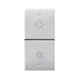 TWO HALF BUTTONS FOR IOT DIMMER DOMUS 1 MOD. S44