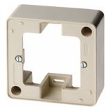 Surface-mounted cover frame 1-v, birch Arsys, white
