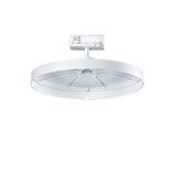 LANOS S SUSP TRACK 3CDC 500MM WH - LANOS S 3-phase pendant adapter