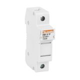 Fuse holder, for 10X38mm fuses. 32A rated current at 690VAC, 1P. Without status indicator. 1 module
