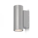 MIZZI II silver grey 230V LED GU10 2x8W IP54