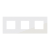 Frame 3-gang / 2+2+2-modules - Niessen logo - S - Tacteo White