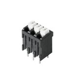 Printed circuit board terminals, 3.50 mm, Number of poles: 4, 180°, Solder pin length (l): 3.5 mm, black, PUSH IN with actuator, Clamping range, max. : 1.5 mm², Tube