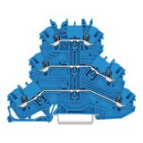 Triple-deck terminal block
