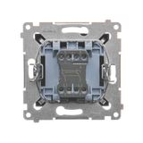 5 gang frame for plasterboard box, Silver matt, metalic