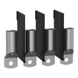 crimp lugs for copper cable with interphase barriers, 300 mm², TransferPacT, Frame 630 A, 4P, set of 4