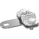 Clamping piece StSt with square hole