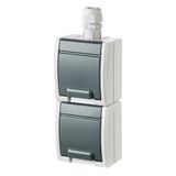 FAMATEL ATLAS IP65 SCHUKO socket 2-fold vertical