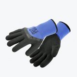 ZICHER protective gloves latex coated insulated blue 10