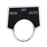 ALU ETIKETHOUDER: MAN-OFF-AUTO