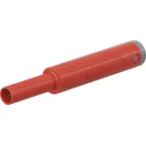 4 mm socket, crimp connection, 1.0 mm², mounting Ø 9.6 mm, CAT II/CAT III, red, 66.2053-22