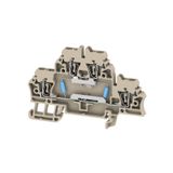 Z-series, Component terminal, Double-tier terminal, Rated cross-section: 2.5 mm², Tension-clamp connection