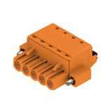 PCB plug-in connector, female plug, 5.08 mm, Number of poles: 5, 180°, PUSH IN with actuator, Clamping range, max. : 3.31 mm², Box