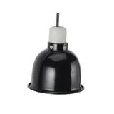 Clamp Heat Lamp Fixture, Aluminum Reflector Shade,  Black , Max 100W