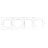 Transition adapter for 45x45 mm fitting type, satin, metallized