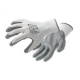 GLAN protective gloves coated with nitrile white/grey 9