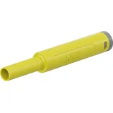 4 mm jack, crimp connection, 1.0 mm², CAT II/CAT III, yellow, 66.2052-24