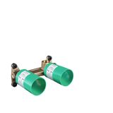 Concealed part for 2-hole sink mixer from the wall