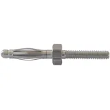 2 mm Plug, Screw connection, nickel-plated
