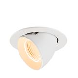 NUMINOS© GIMBLE L, recessed CL 2700K, 55ø, IP20, round, wh