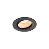 NUMINOS© MOVE XS, recessed CL, 2700K, 55ø, IP20, round bl/wh