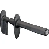 Alligator clip, black, thread M4, L 170 mm, CAT IV, socket 4 mm, 66.9446-21