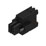 PCB plug-in connector, female plug, 3.50 mm, Number of poles: 4, 180°, PUSH IN with push button, Clamping range, max. : 1.5 mm², Box