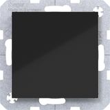 Cover plate with center plate, A.x/C.x, night black gloss