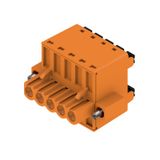 PCB plug-in connector, female plug, 5.08 mm, Number of poles: 5, 180°, PUSH IN with actuator, Clamping range, max. : 3.31 mm², Box