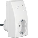 KNX radio switching actuator for SCHUKO KNX radio plug, polar white, matt