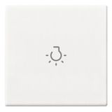 Axial button 2M light symbol white