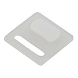 Silicone end cap long hole for silicone profile 16x16 flat