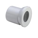 WC connection with eccentric sleeve Ø110mm, white