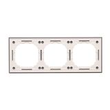 Quintuple frame, metal, satin night