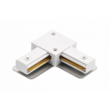 Electrical corner connector L 1-phase, white